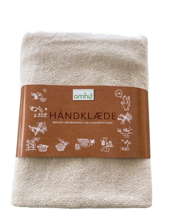 Frotté / Velour Håndklæde - Sand