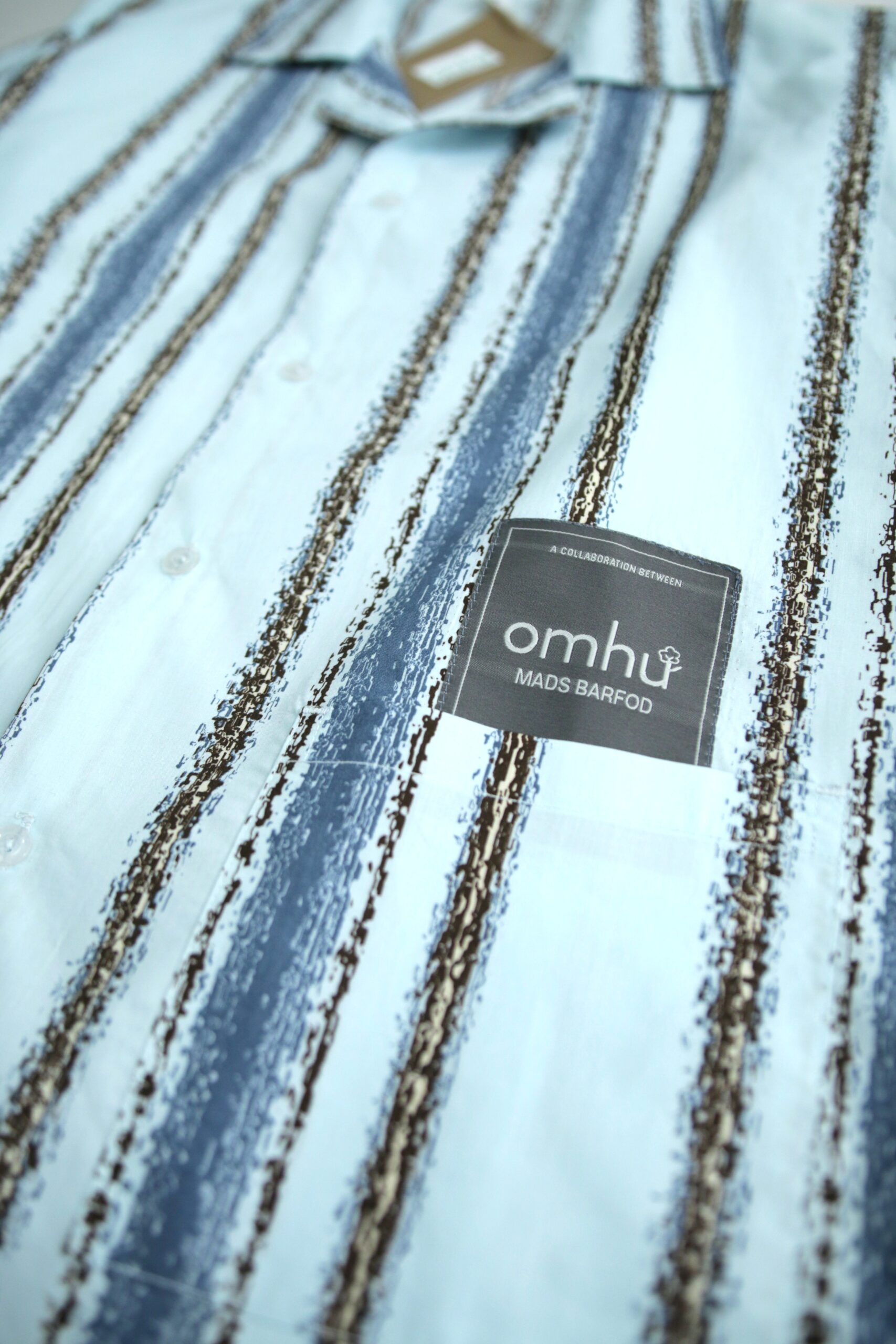 omhu x Mads Barfod, Slumber skjorte - Aqua - Billede 2