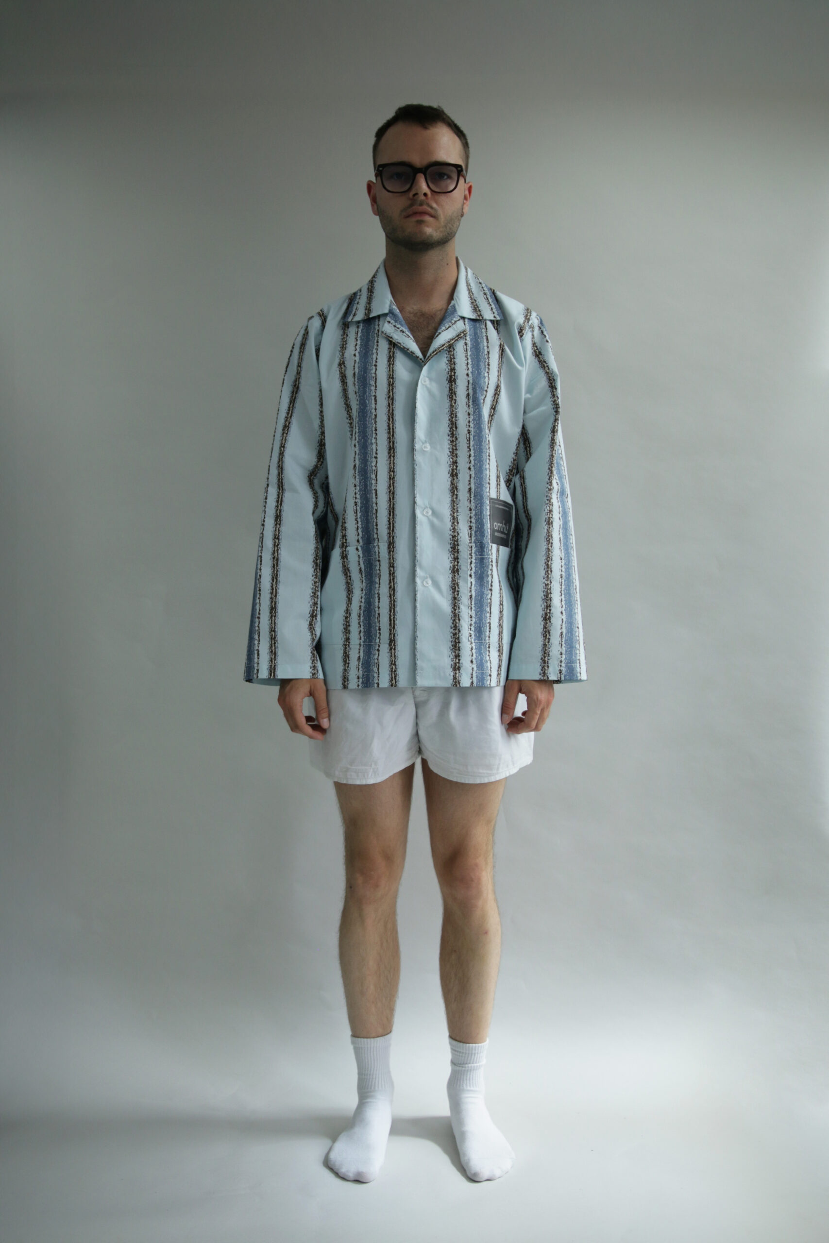 omhu x Mads Barfod, Slumber skjorte - Aqua - Billede 8