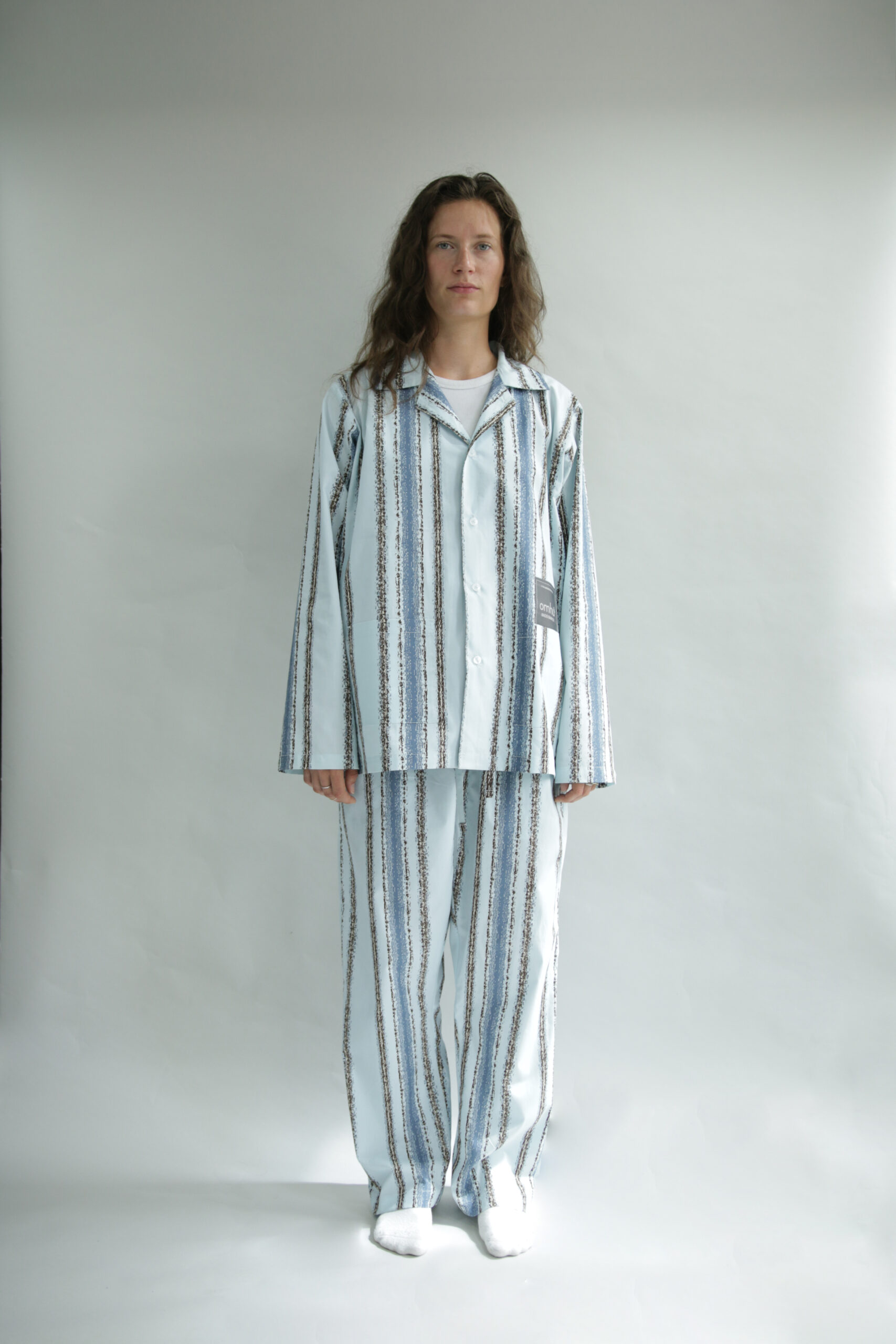 omhu x Mads Barfod, Slumber skjorte - Aqua - Billede 9